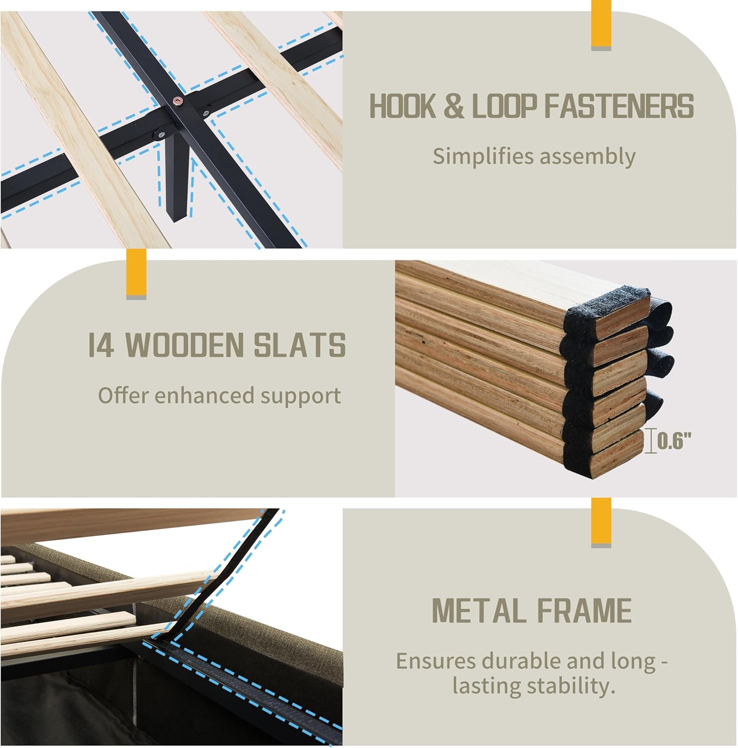 Lift Up Storage Bed Queen Size, Upholstered Platform Bed with Hydraulic System & Wood Slats Support, Queen Bed Frame with 3-Panel Headboard, No Box Spring Needed, Easy Assembly, Green